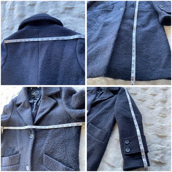 🔥Vintage Lord & Taylor Wool Cashmere Blend Classic Double Breasted Men Overcoat - Picture 15 of 16